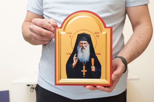 Saint Iakovos Tsalikis of Evia Icon - Modern Greek Saint - Orthodox Gift