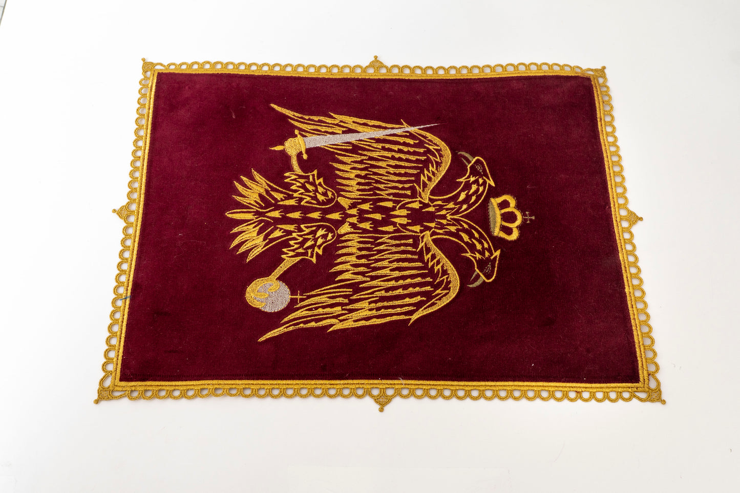 Altar  Christian Cloth Embroidered with double-headed eagle Christian symbol