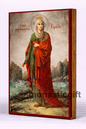 Saint Irene  Byzantine Icon – Handmade Wooden Orthodox Icon on Gold Silk Canvas, Various Sizes