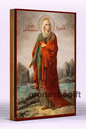 Saint Irene  Byzantine Icon – Handmade Wooden Orthodox Icon on Gold Silk Canvas, Various Sizes