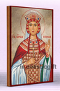 Saint Helen  Byzantine Icon – Handmade Wooden Orthodox Icon on Gold Silk Canvas, Various Sizes