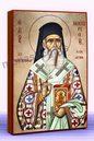 Saint Nektarios – Handmade Byzantine Icon on Gold Silk with Wooden Panel, Various Sizes
