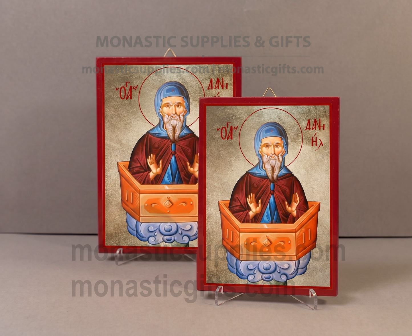 Prophet Daniel Orthodox Icon - Handcrafted Gold Leaf Canvas Byzantine Wooden Panel Icon with Certificate