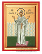 Virgin Mary of Blachernae Blachernitissa praying full length gold leaf wooden Byzantine icon