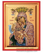 Virgin Mary Axion Esti It Is Truly Meet gold leaf wooden Byzantine icon