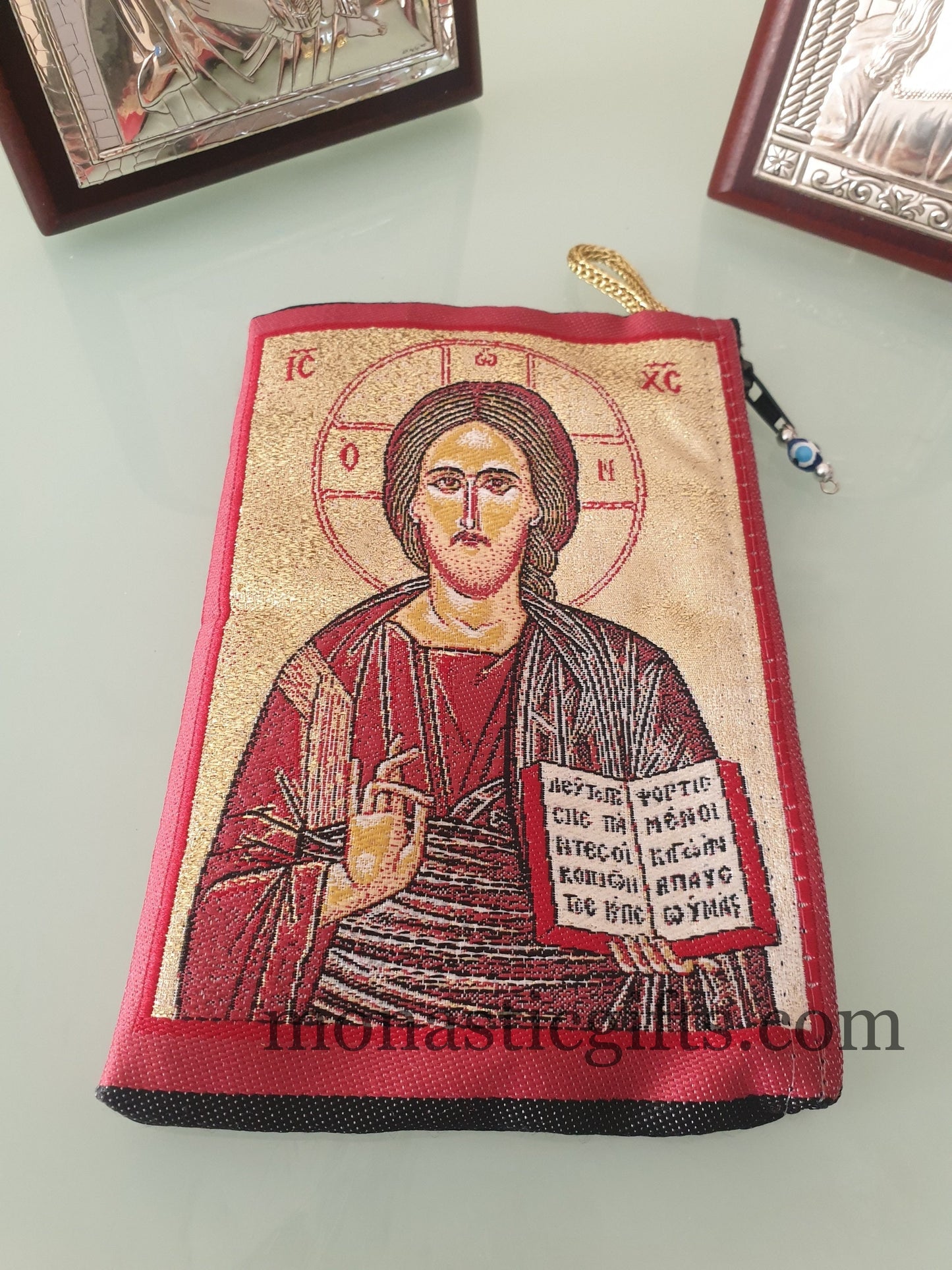 Christian Orthodox Large Purse & Small Evil eye - Jesus