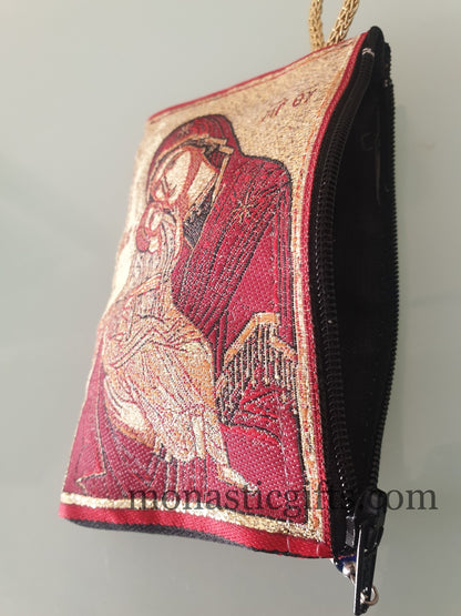 Christian Orthodox small Purse & Small Evil eye - Mother of our Lord