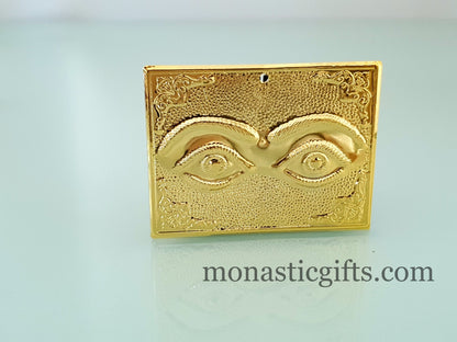 tama votive offering ''Eyes'' Gold Colored votive, Byzantine Greek  Eastern Orthodox Promise Icon, Ex Voto