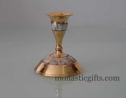 Brass Candlestick Candle Holder Handmade 100% Authentic a perfect Christian Gift