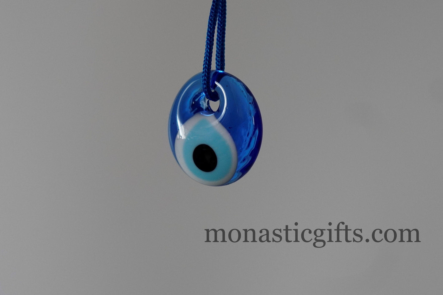 Blue evil eye glass  4Pcs 3cm -  evil eye  - glass Greek evil eye-Turkish nazar boncuk a perfect Idea for Gifts Home Decor 4 pieces