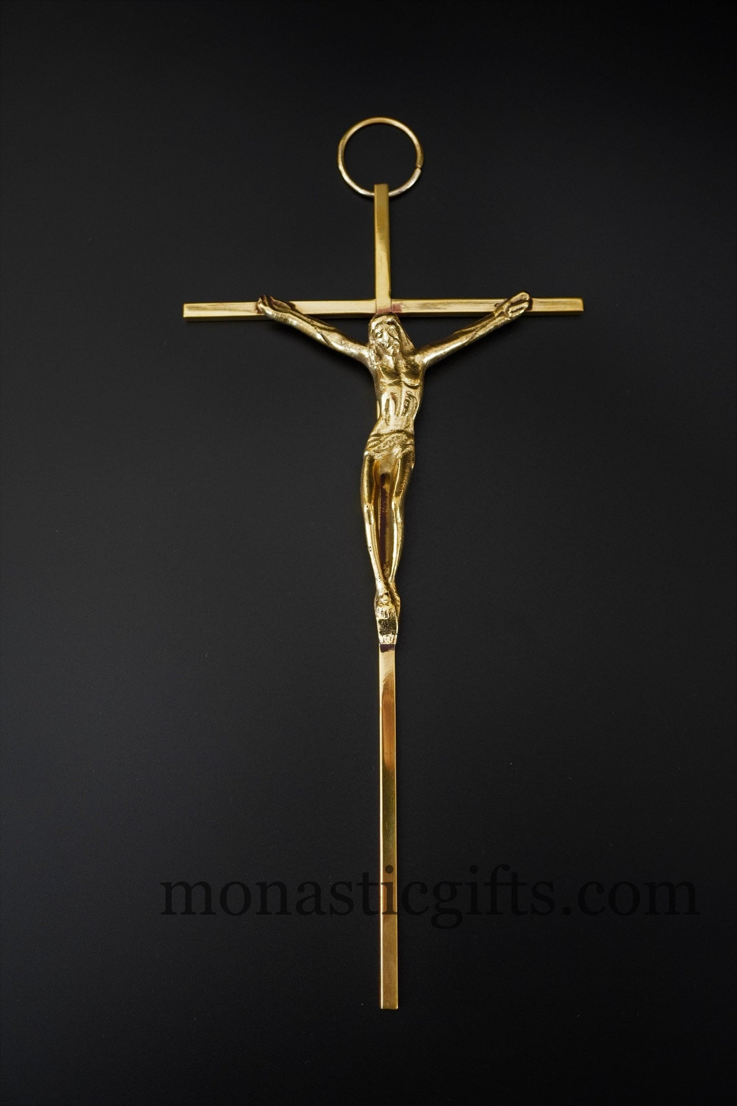 Crucifix Bronze, Crucifix Antique, Authentic 100% brass cross wall Hanging