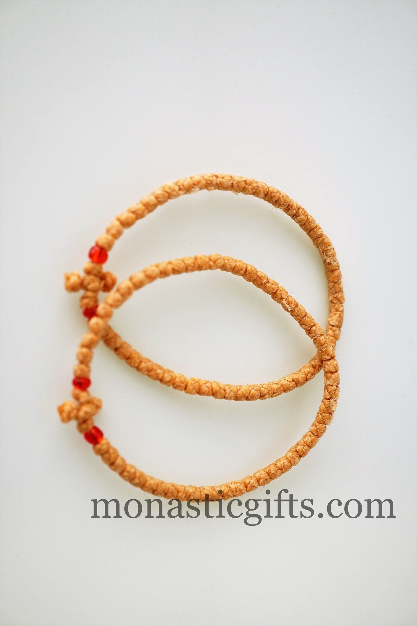 Komboskini Prayer Rope Orthodox Bracelet — Adjustable Thin Waxed Thread with Beads (Multiple Colors)