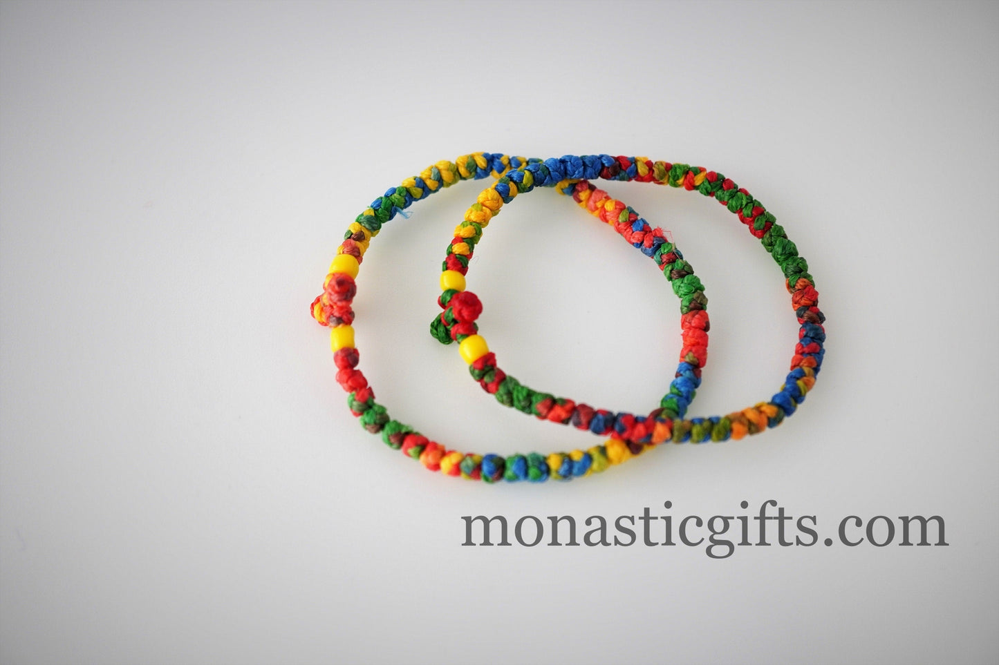 Komboskini Prayer Rope Orthodox Bracelet — Adjustable Thin Waxed Thread with Beads (Multiple Colors)