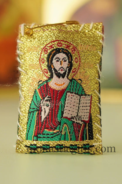 Amulet with Jesus Christ and Virgin Mary Axion Esti  ,FIlachto ,Filakto ,Filaxto Orthodox Φυλακτο