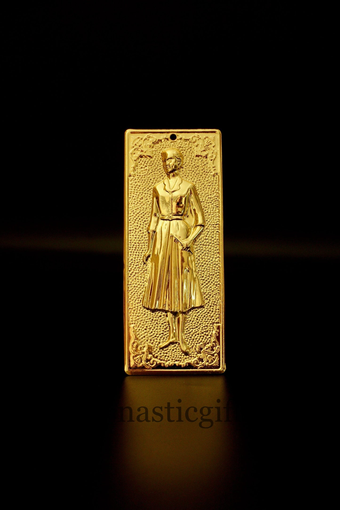 tama votive offering "Woman" Colored Gold votive, Byzantine Greek  Eastern Orthodox Promise Icon, Ex Voto