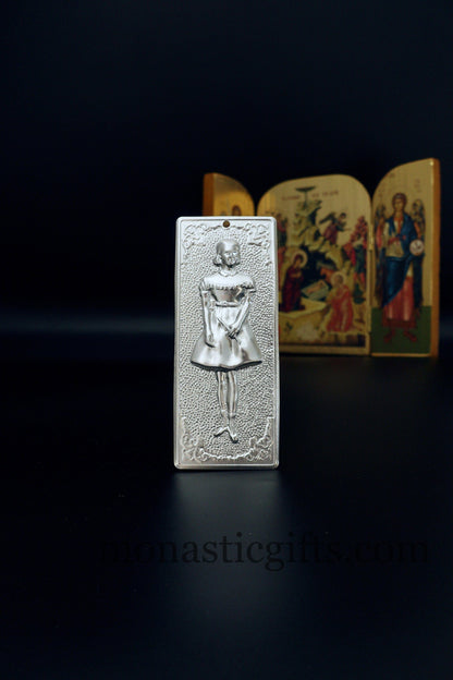 tama votive offering "Girl" votive, Byzantine Greek  Eastern Orthodox Promise Icon, Ex Voto