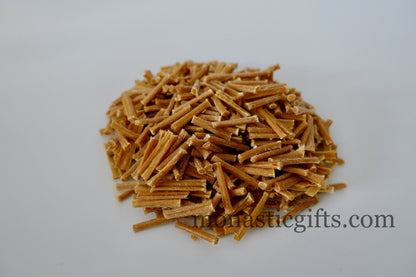 Organic Beeswax Wicks from Dark Wax (rare-100%natural-High Quality wax)  For Vigil Oil Lamps  (40 gr Approx 380pcs) plus a gift 2 Cork Float