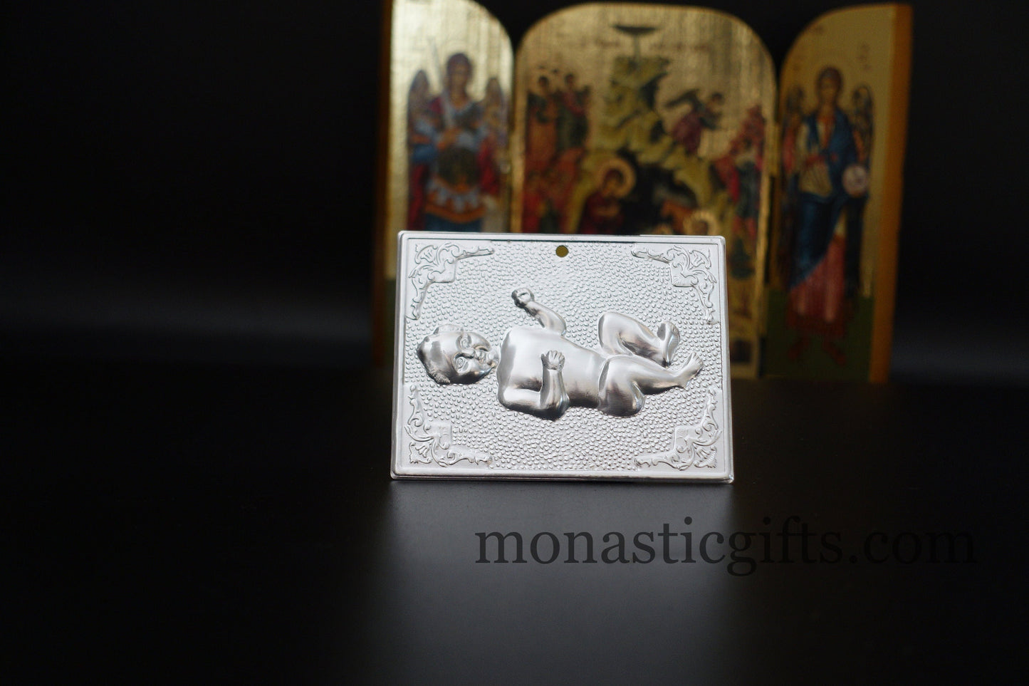 tama votive offering "Baby" votive, Byzantine Greek Eastern Orthodox Promise Icon, Ex Voto