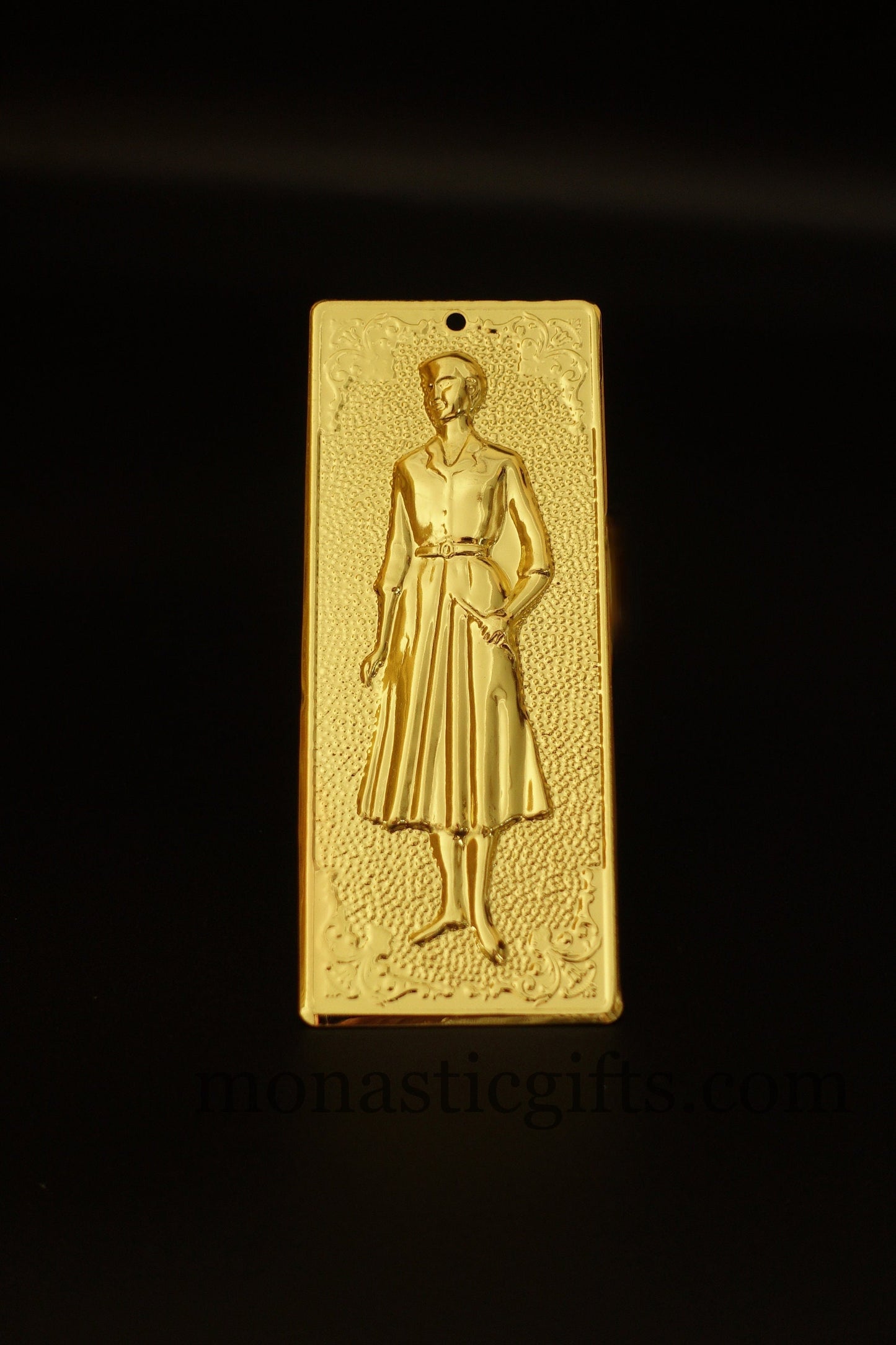 tama votive offering "Woman" Colored Gold votive, Byzantine Greek  Eastern Orthodox Promise Icon, Ex Voto