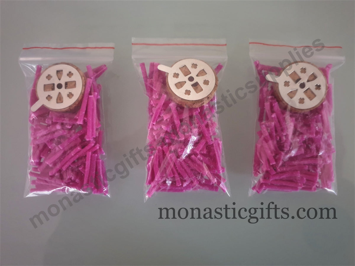 Paraffin Floating Candle Wicks with Round Cork Float (1, 2, or 3 Pack Options) - Smokeless Wicks for Oil Lamps, Vigil Lamps & Prayer Corners (100-110 Wicks per Bag)