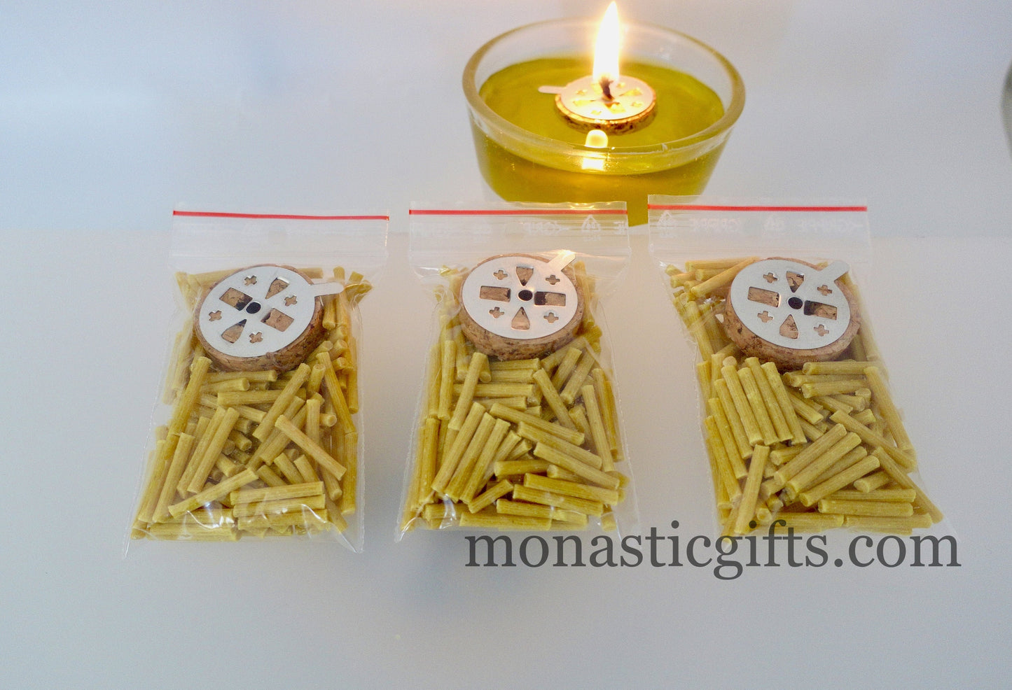 Candle Wicks From beeswax for Candles and Oil Vigil Lamps (Approx.100 - 110wicks in every bag)