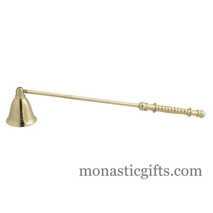 Brass candle snuffer with wooden handle Hand made 100% Authentic beatiful candle snuffer a perfect Christian  Gift