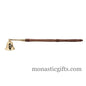 Brass candle snuffer with wooden handle Hand made 100% Authentic beatiful candle snuffer a perfect Christian  Gift