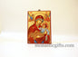 Mother of God  Handmade Orthodox Icon, Byzantine art wall hanging icon on wood plaque, religious gift