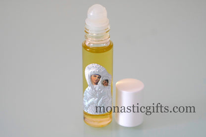 Myrrh anointing oil with Virgin Mary  – from Tinos the Holy island, Gift of faith, hope, love and healing to someone you care about