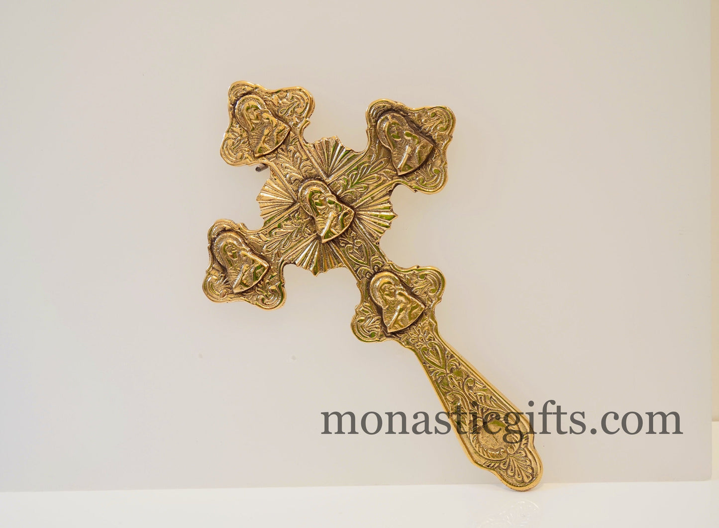 Blessing Brass Cross with beautiful engravings   - Blessing brass Cross -  Home and Church  Decor  a perfect Christian Gift