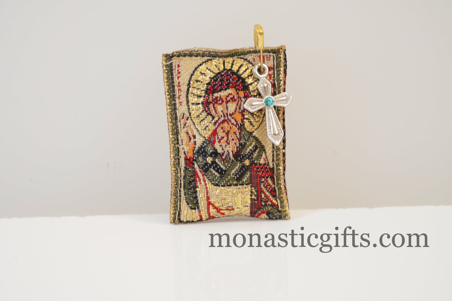 Orthodox Special Amulet with Saint Spyridon and Virgin Mary ,FIlachto ,Filakto ,Filaxto Orthodoxer Orthodox Gift