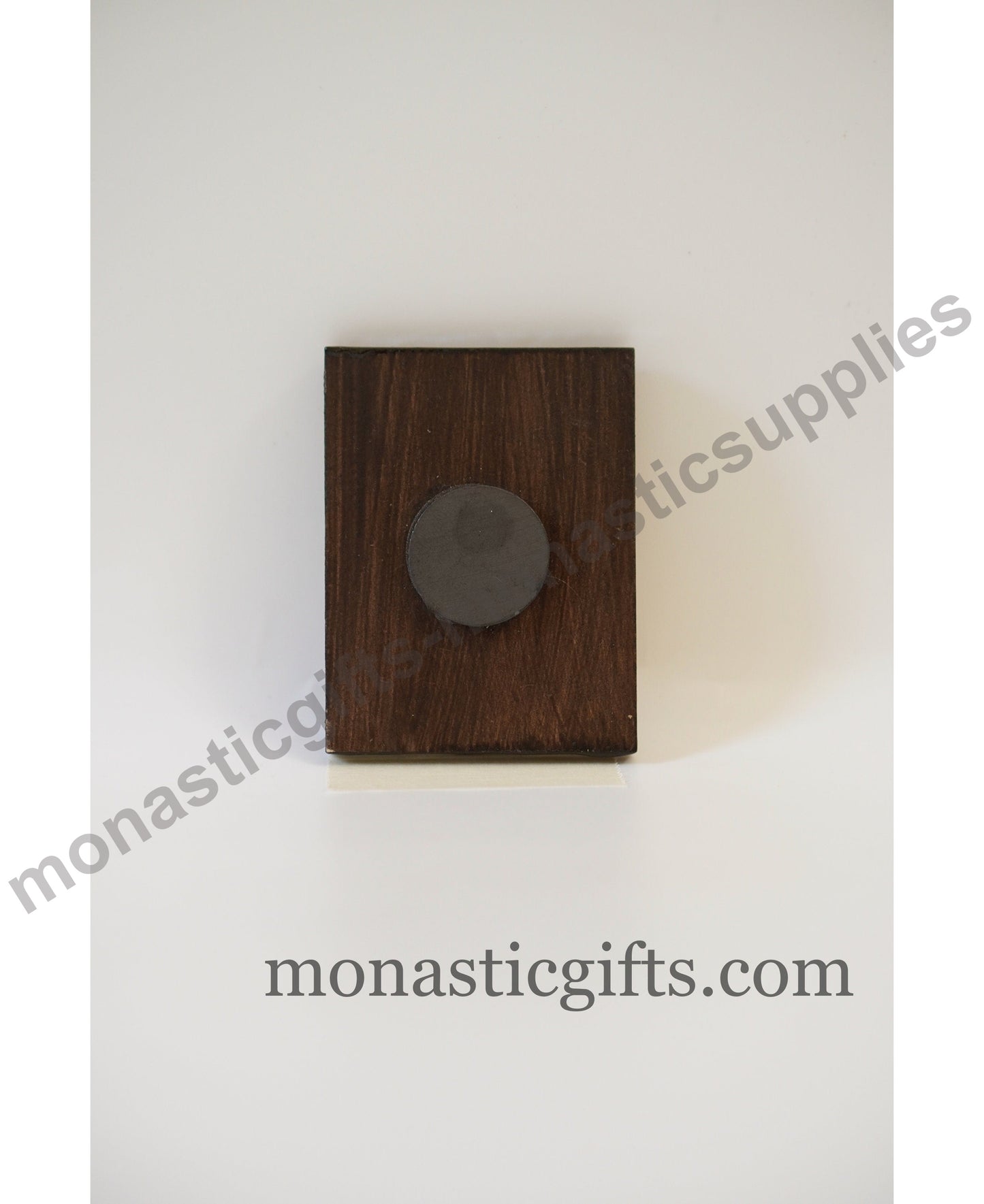 Saint George Byzantine Icon Wood Refrigerator Magnet — Handmade Orthodox Christian Holy Gift & Art Souvenir