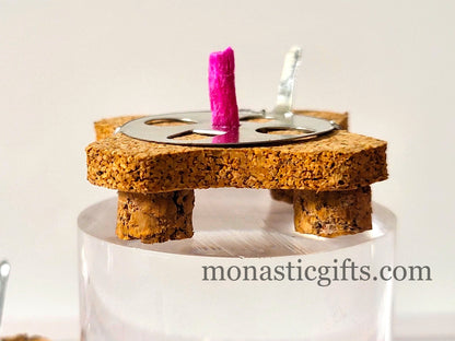 Cork  Float  For Vigil Lamps with Handle 4 Pieces  HandMade with 100% natural Cork