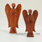 Hand carved Pray Angel Wooden(brown) figurine Wood carving Decoration Angel Standing ,ideal for home decoration birth,baptism,wedding.