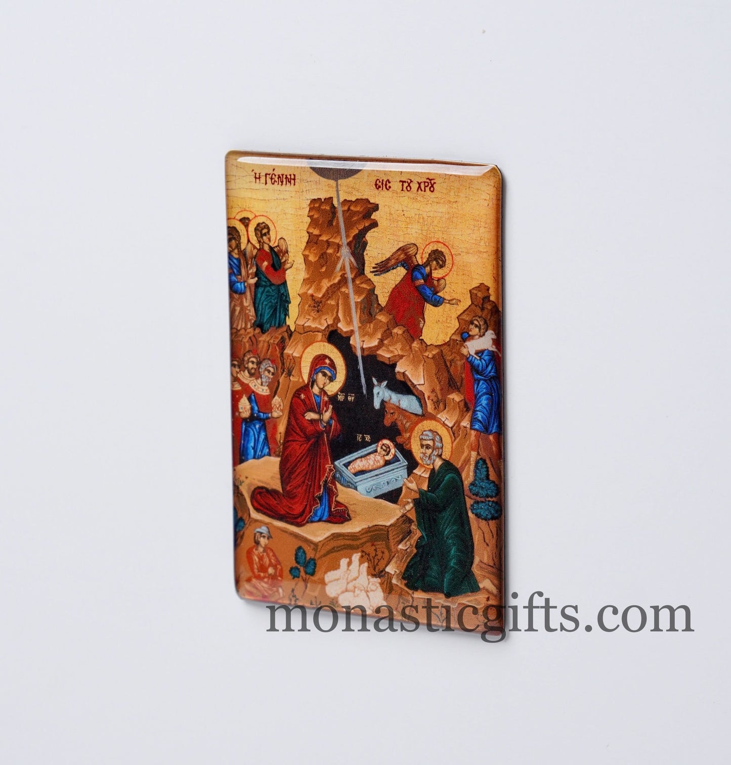 Fridge magnet with Byzantine icons of Virgin mary ,The Theotokos - decorative flexible magnets with amazing guality..