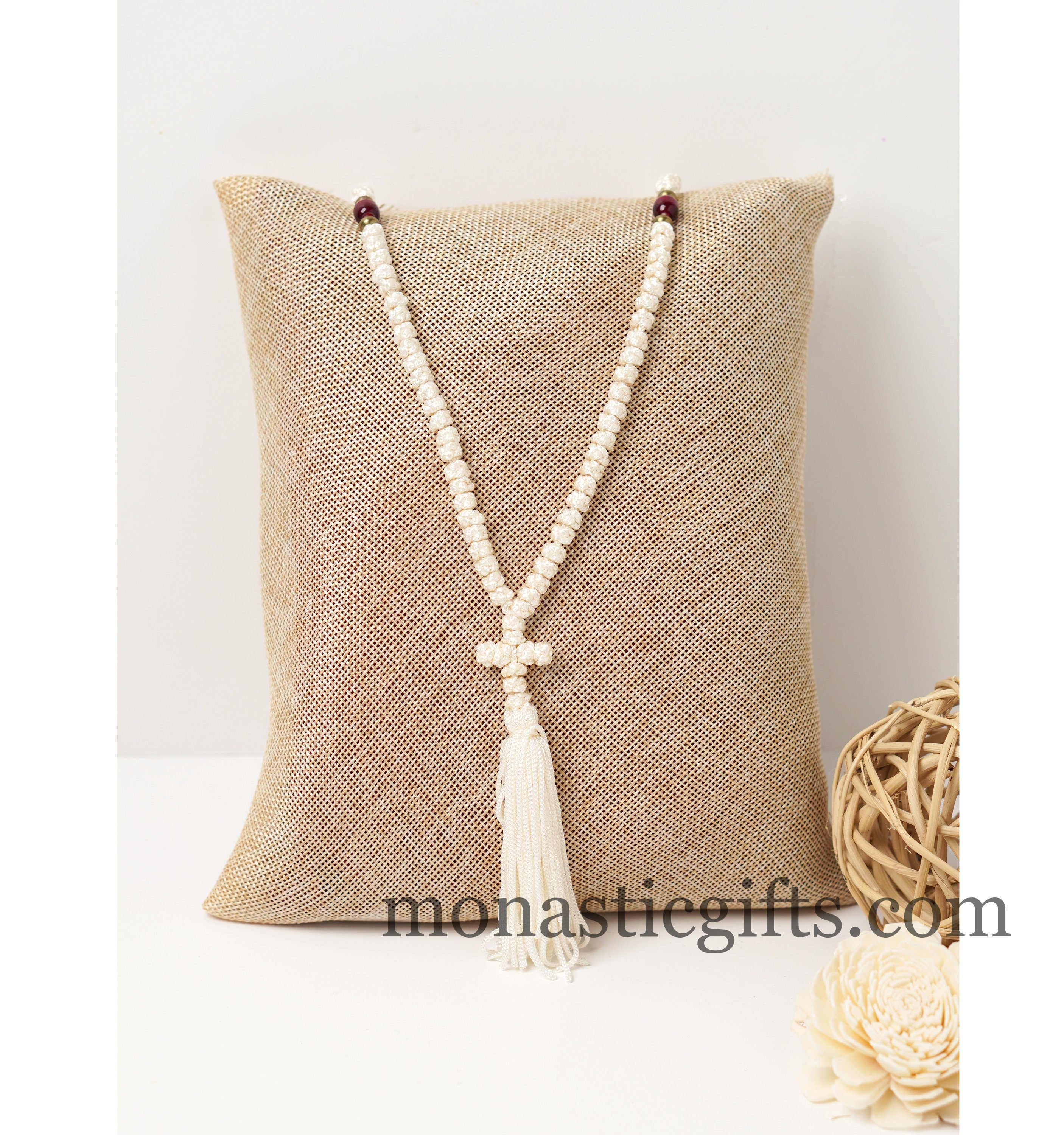 Prayer Rope 100 knots - Rosary 100 Knots - Rosario - Komboskini - Rose ...