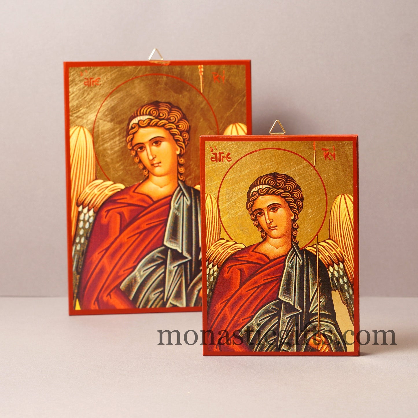 Angel of the Lord - Angel of God , Orthodox icon , Byzantine icon of our Lord , art wall hanging on wood plaque amazing idea for gift.