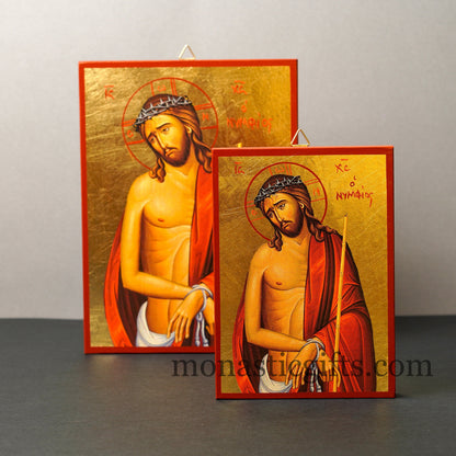 Jesus Christ the Bridegroom (Nymfios), Orthodox icon , Byzantine icon of our Lord , art wall hanging on wood plaque amazing idea for gift.