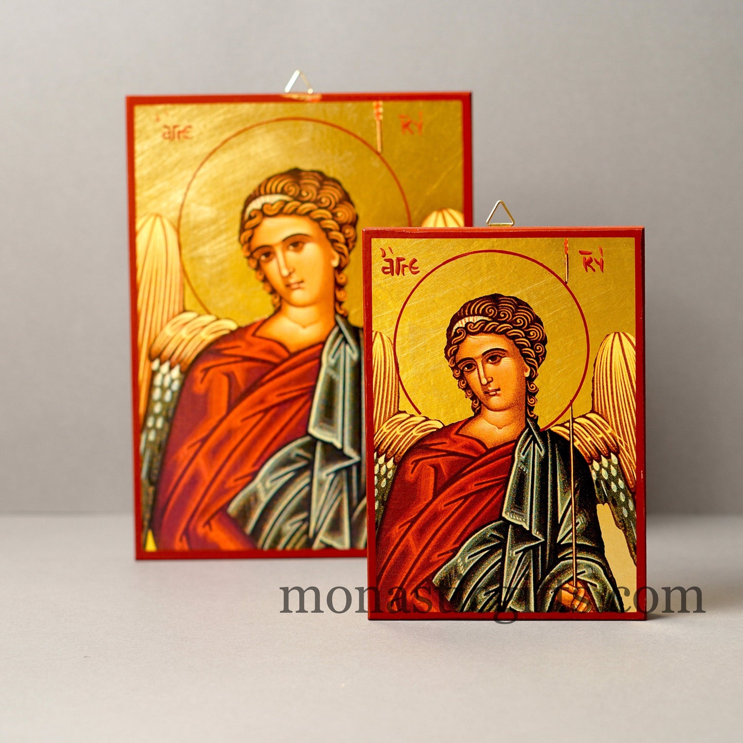 Angel of the Lord - Angel of God , Orthodox icon , Byzantine icon of our Lord , art wall hanging on wood plaque amazing idea for gift.