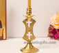 Brass Candle Holder with Dual Cross Design (1 Piece) Authentic and Beautiful Handmade