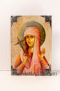 Saint Photini - Samaritan Woman , Orthodox icon , Byzantine icon of our Lord , art wall hanging on wood plaque amazing idea for gift.