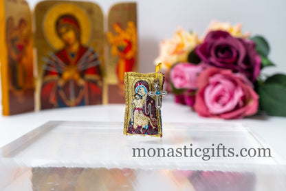 Orthodox Special Amulet with Jesus Christ and Virgin Mary ,FIlachto ,Filakto ,Filaxto Orthodoxer Orthodox Gift