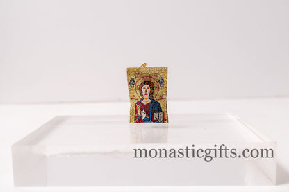 Orthodox Special Amulet Rectangular pendant with Jesus Christ and Mother of God ,FIlachto ,Filakto ,Filaxto Orthodoxer Orthodox Gift