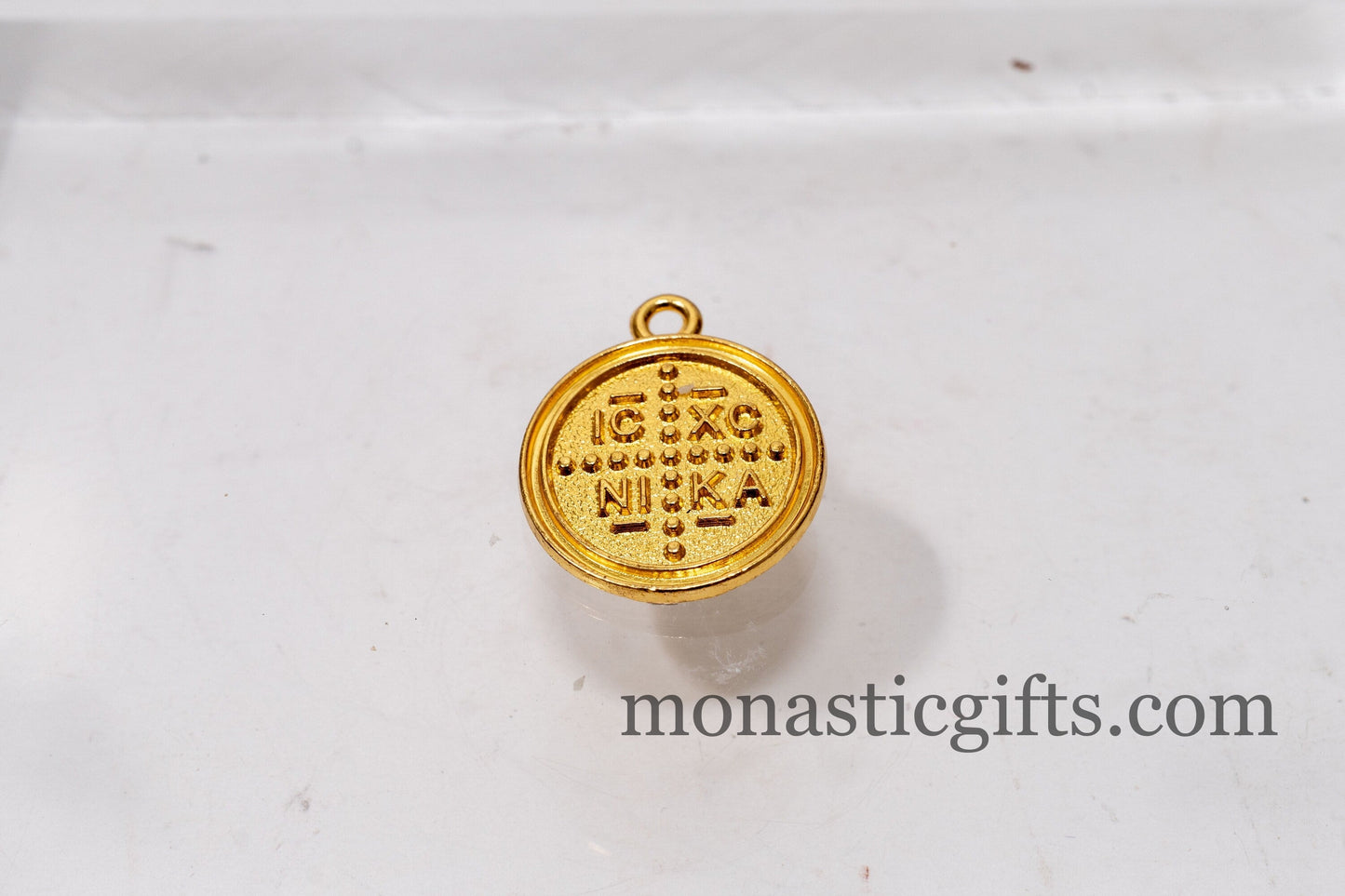 Byzantine Cross ΙϹΧϹ ΝΙΚΑ Gold -Colored Metal Pendant (3 Pcs)- Create Your Unique Jewelry with Constantinato, Konstantinato Jewelry