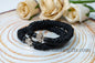 Authentic Greek elastic Komboskini with 33 Knots (1Pcs) In black Color with black Beads from Mount Athos Prayer - Orthodox Gift