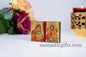 Diptych small  Icon with Virgin mary (Sweetkisses) and Jesus Christ  in curved wooden,.