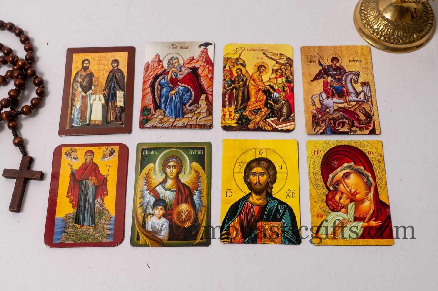 Fridge magnets with Byzantine icons with 8 themes - decorative flexible magnets with amazing guality.