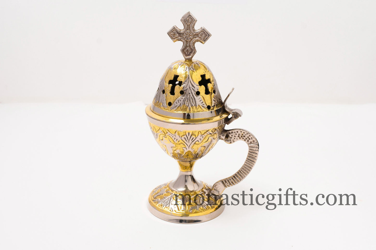 Incense Burner Handmade, Perfume burner with handle Christian Artefact With free Gifts