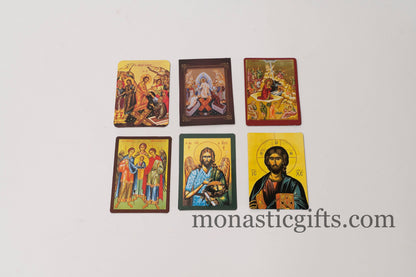 Fridge magnets with 11 themes of Byzantine icons - decorative flexible magnets with amazing guality.