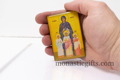 Fridge magnet with Saint Sophia - decorative flexible magnets with amazing guality..